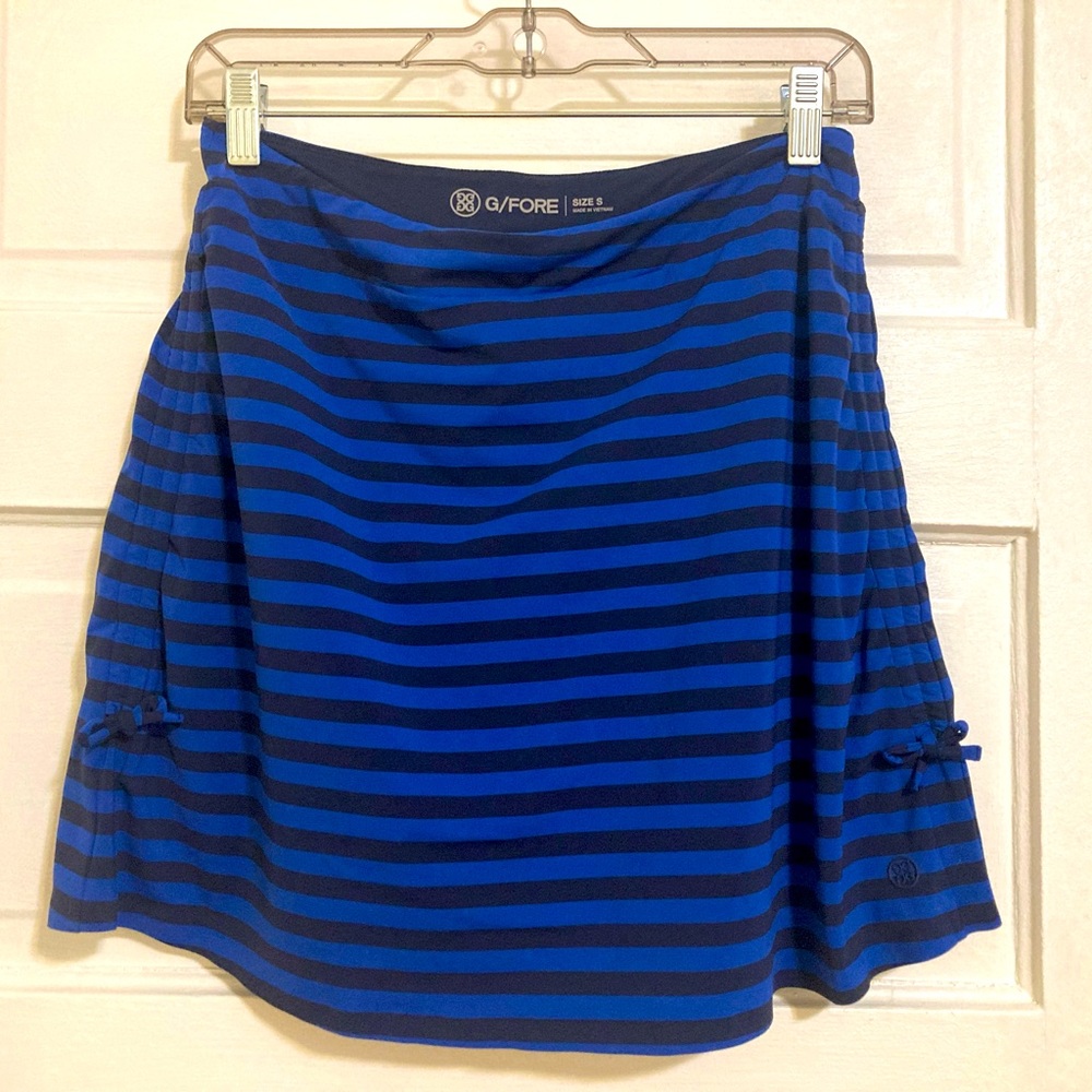 G/Fore Small Ruched Striped Skort